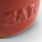 Keramikas sālstrauks, tilpums 650 ml, sarkanā krāsā